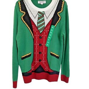 UGLY HOLIDAY SWEATER NWT Grandfather Cardigan Size XL Christmas